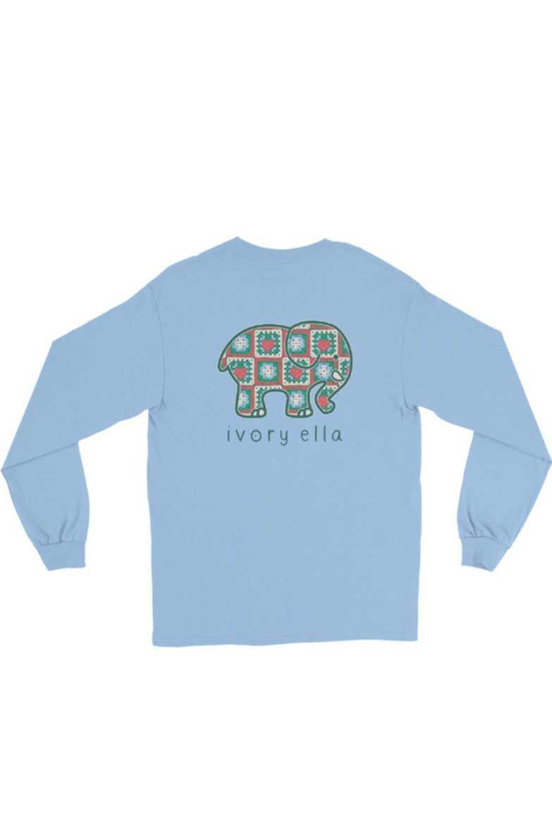 Strawberry Patchwork Unisex Long Sleeve T-Shirt