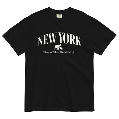 Home Is Where Your Herd Is NYC Unisex Heavyweight T-shirt