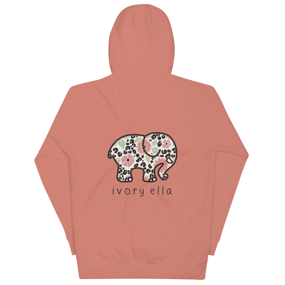 Leopard Blooms Unisex Hoodie