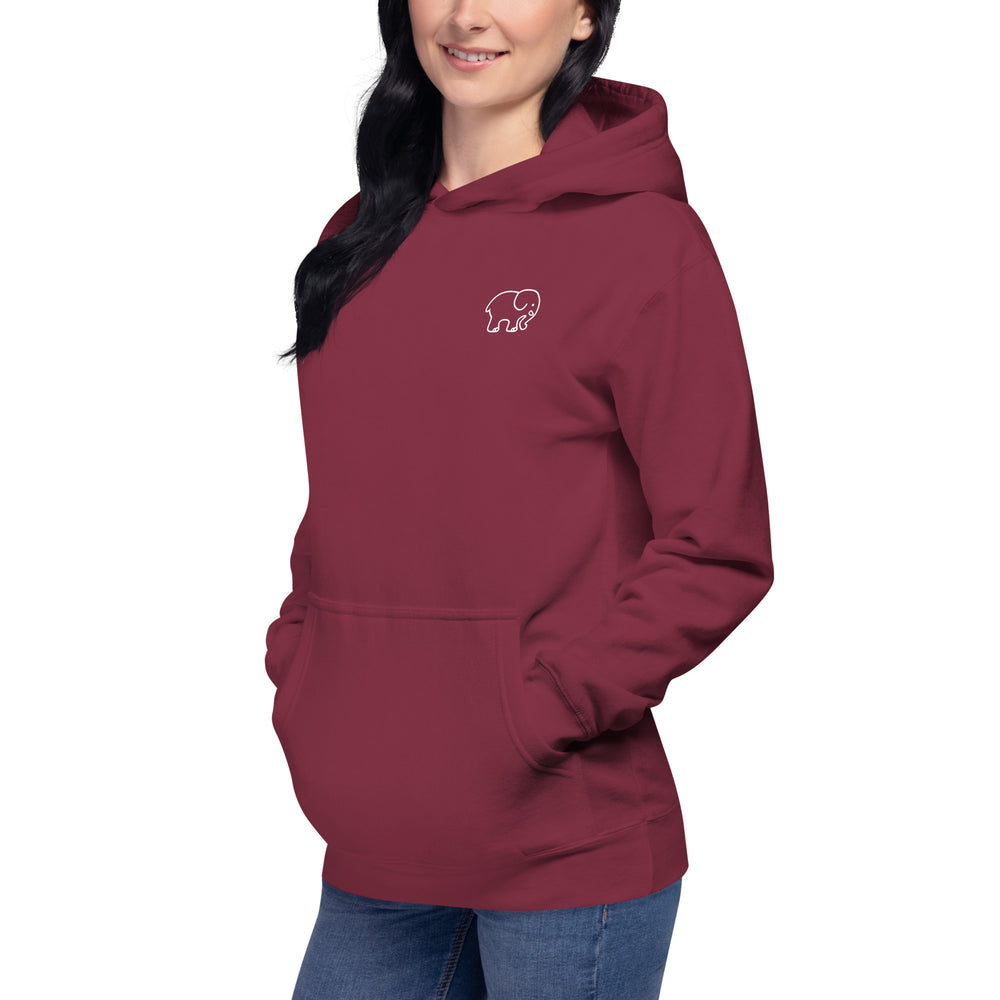 Paisley Maroon Unisex Hoodie