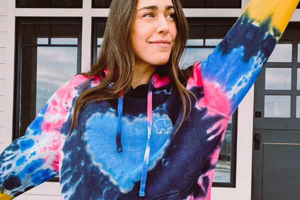 Ivory ella discount tie dye hoodie