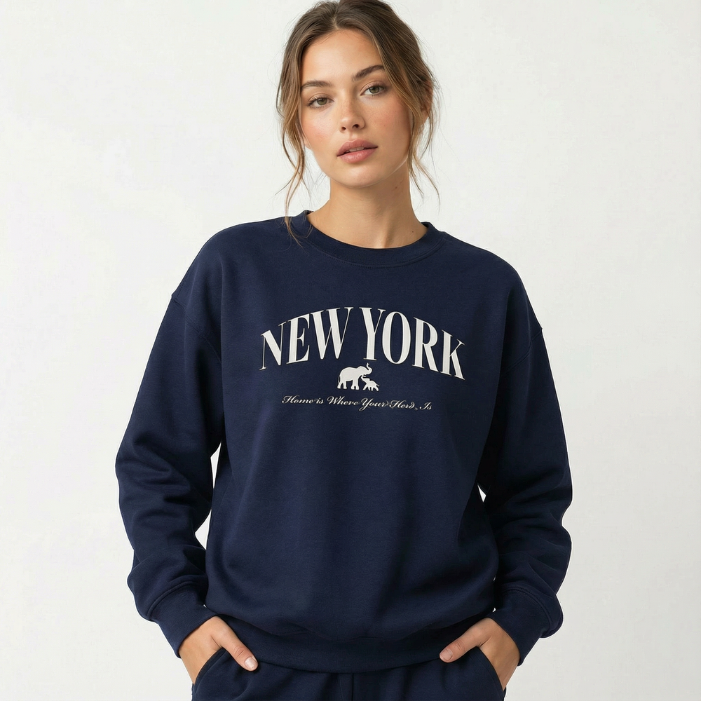 Home Is Where Your Herd Is New York Unisex Sweatshirt