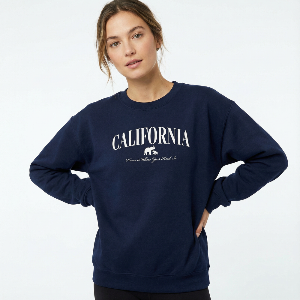 Home Is Where Your Herd Is California Unisex Sweatshirt