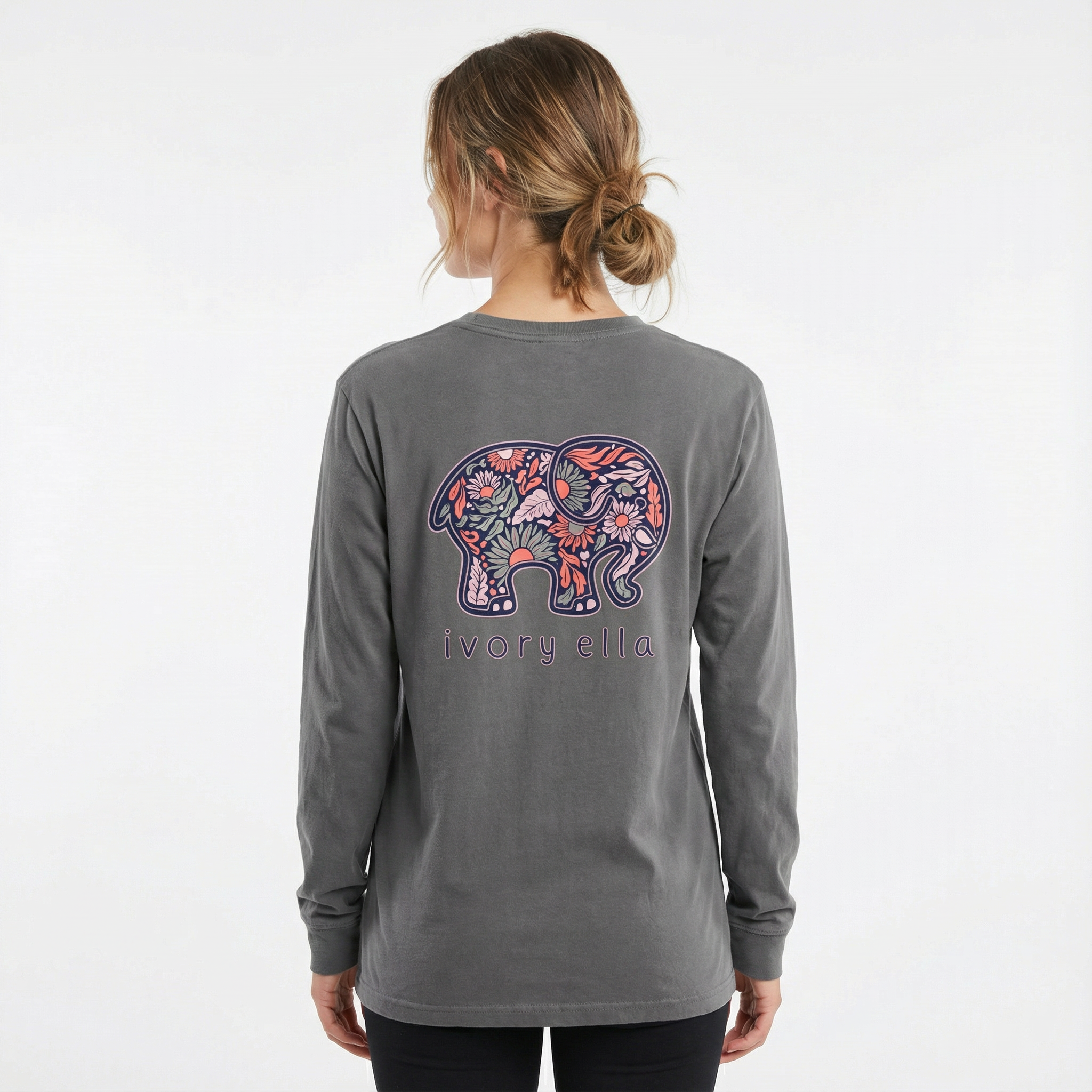 Ornate Flowers Heavyweight Long-sleeve Shirt