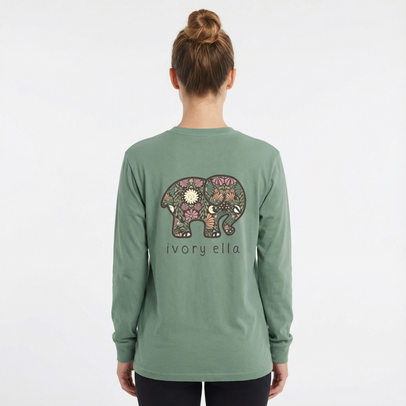 Moon Mandala Heavyweight Long-sleeve Shirt
