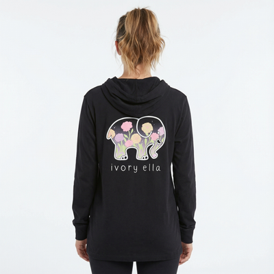 Glow and Grow Hooded Long-sleeve Tee
