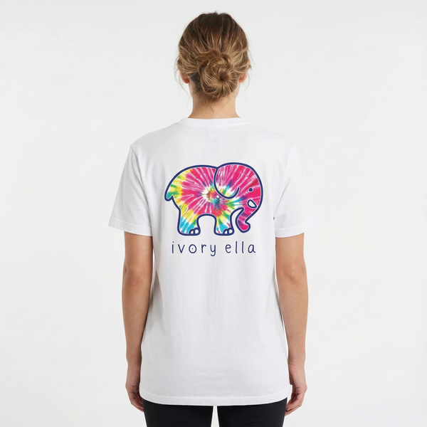 ivory ella t shirt dress Short Sleeve Elephant Graphic Tees & Tie Dye T-Shirts 499_dresses