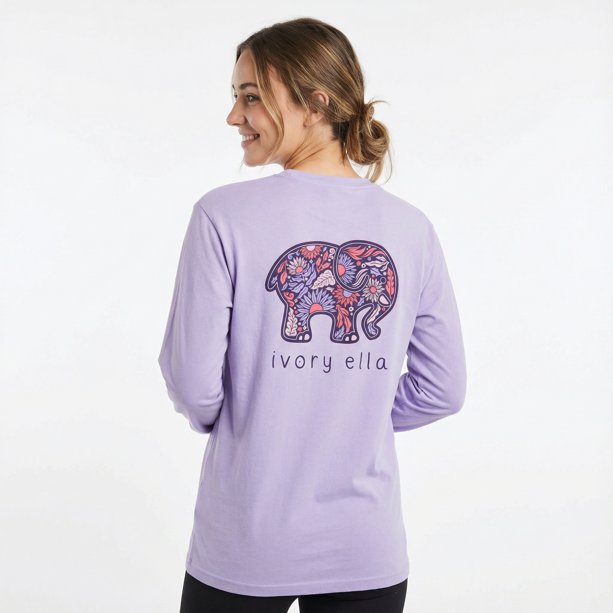 Ornate Flowers Heavyweight Long-sleeve Shirt