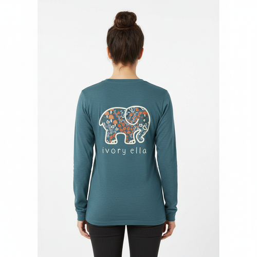 Giros e Fofos - T-shirt algodão elefante Giros e Fofos - T-shirt algodão elefante