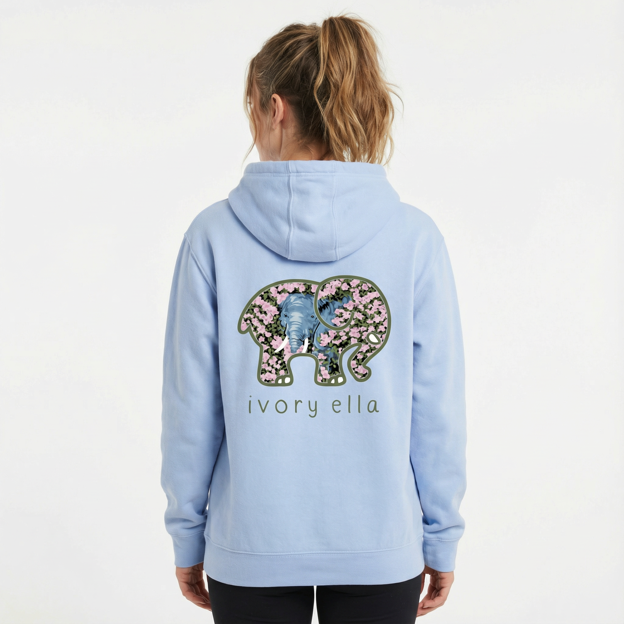 Floral Elephant Unisex Hoodie