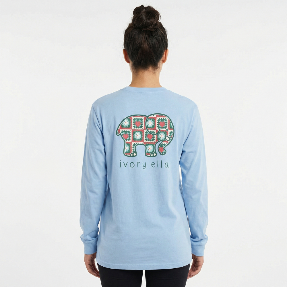 Strawberry Patchwork Unisex Long Sleeve T-Shirt