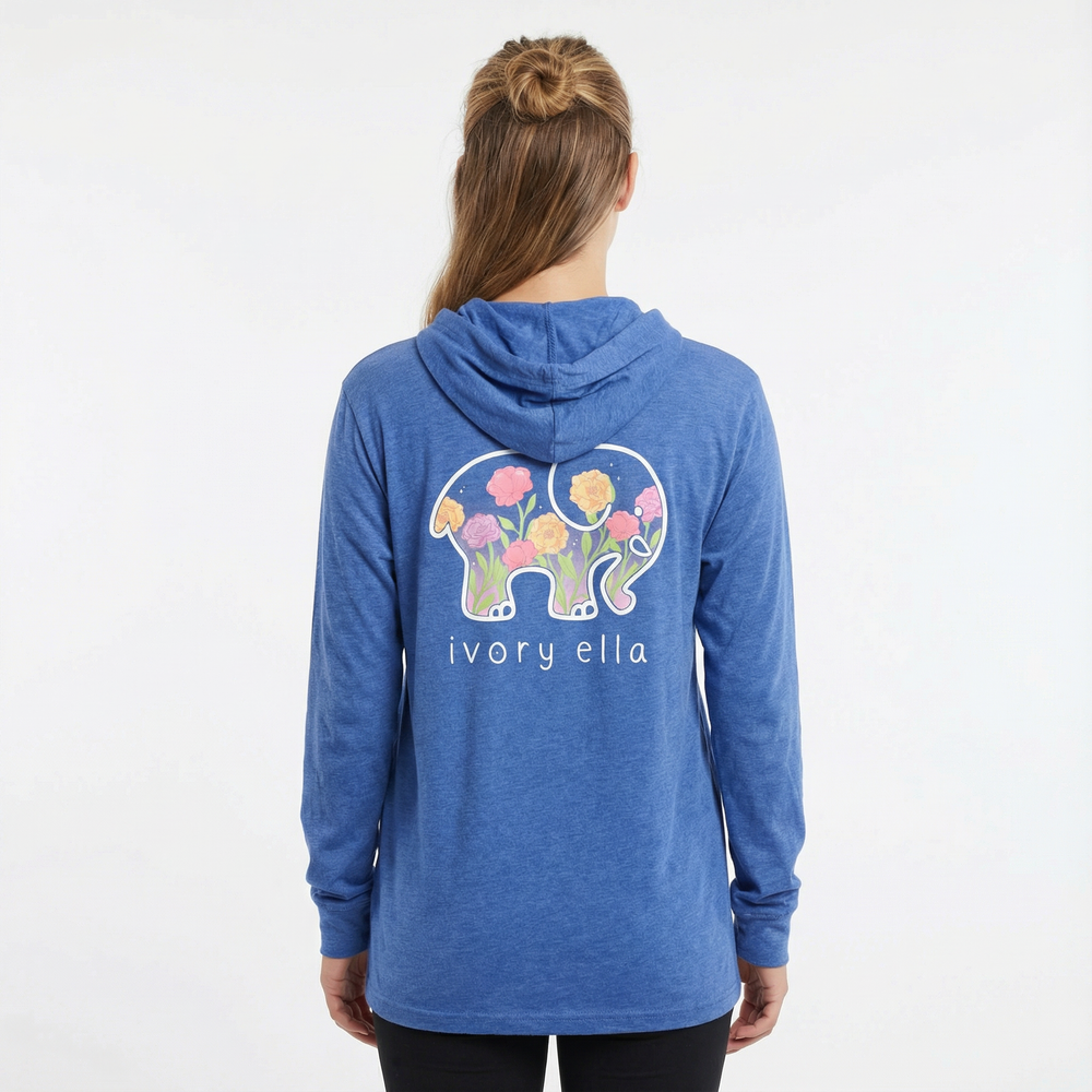 Glow and Grow Hooded Long-sleeve Tee