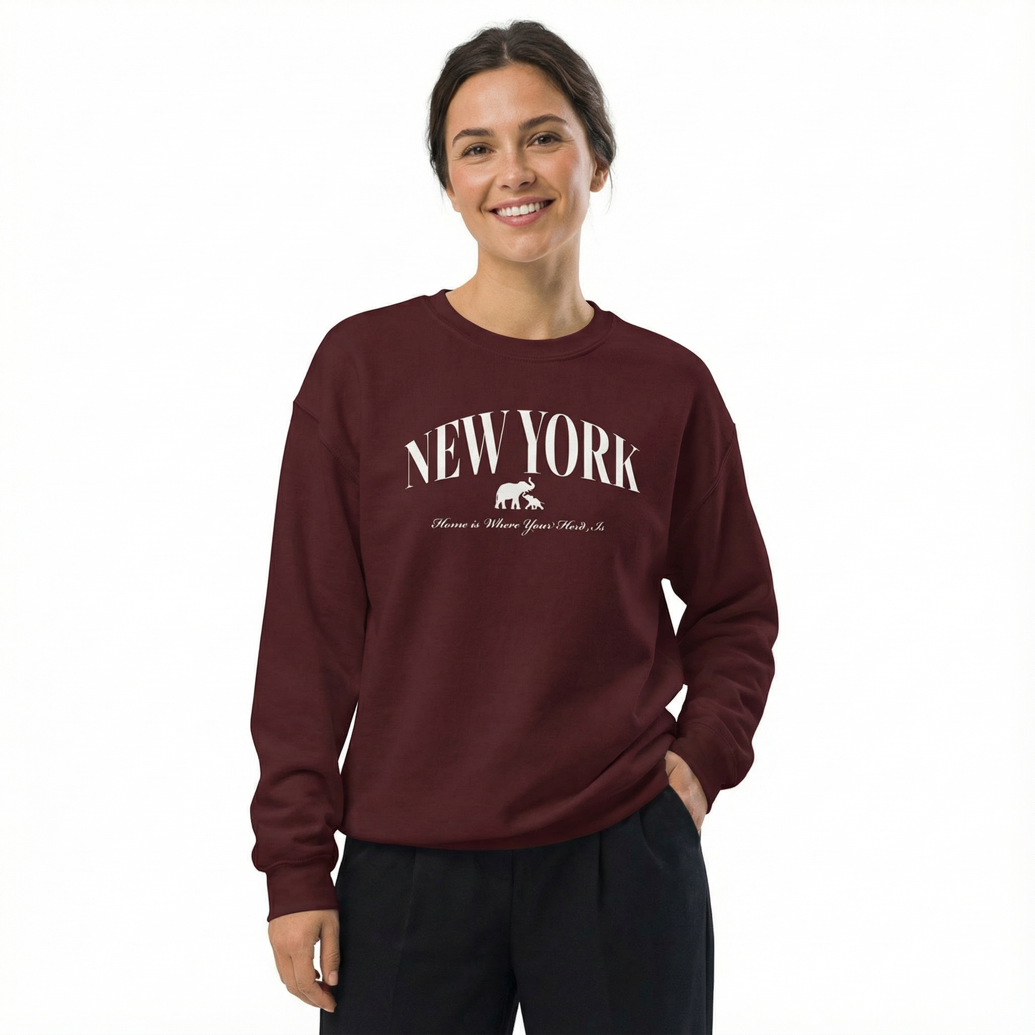 Home Is Where Your Herd Is New York Unisex Sweatshirt