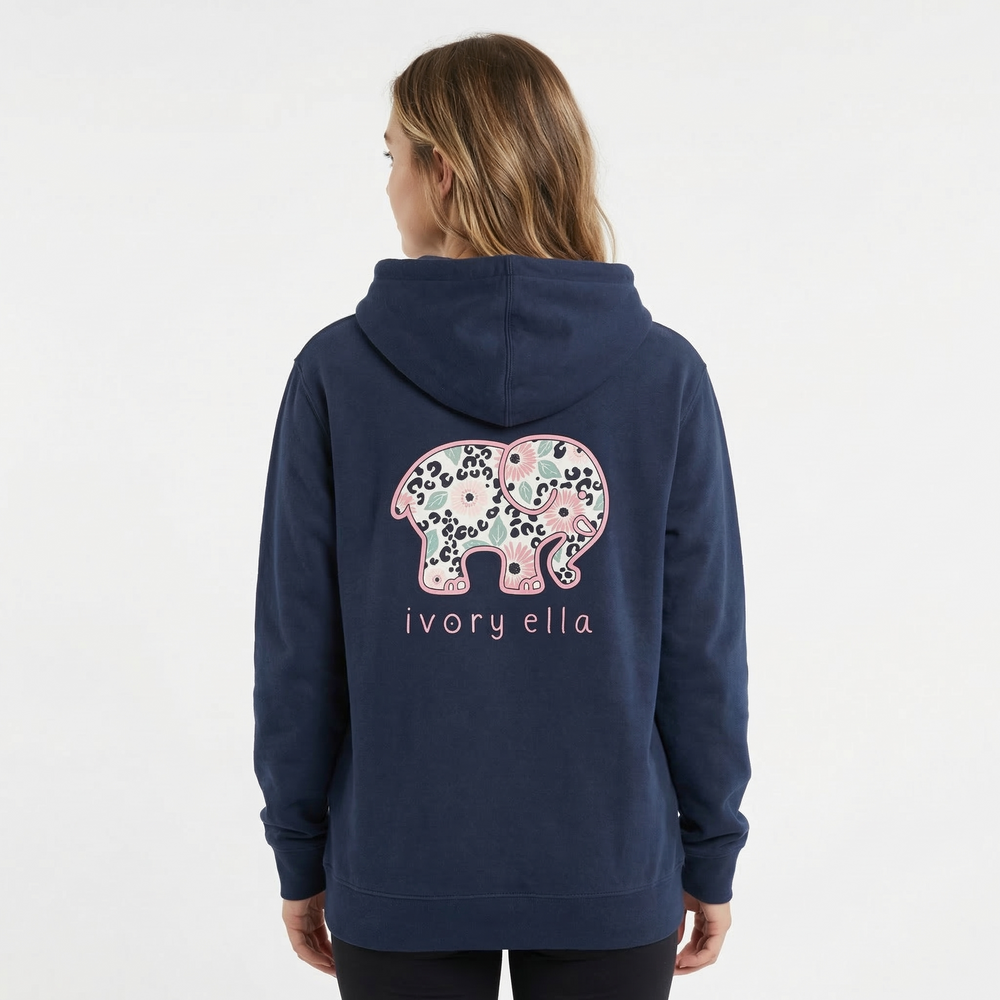 Cheetah Florals Unisex Midweight Hoodie
