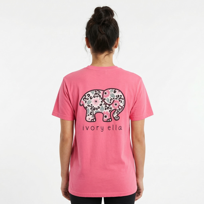 Cheetah Florals Unisex Heavyweight T-shirt