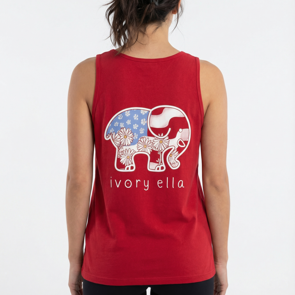 Americana Daisy Premium Tank Top