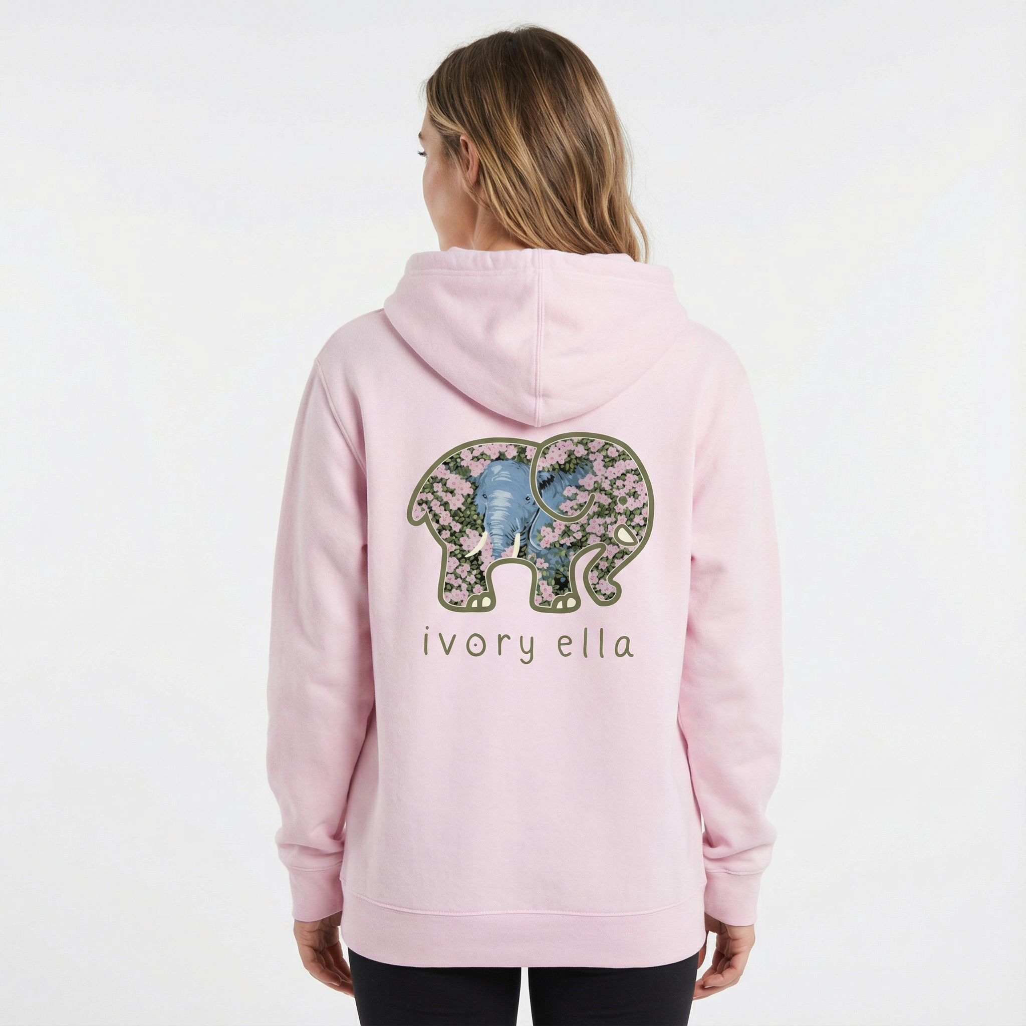 Floral Elephant Unisex Hoodie