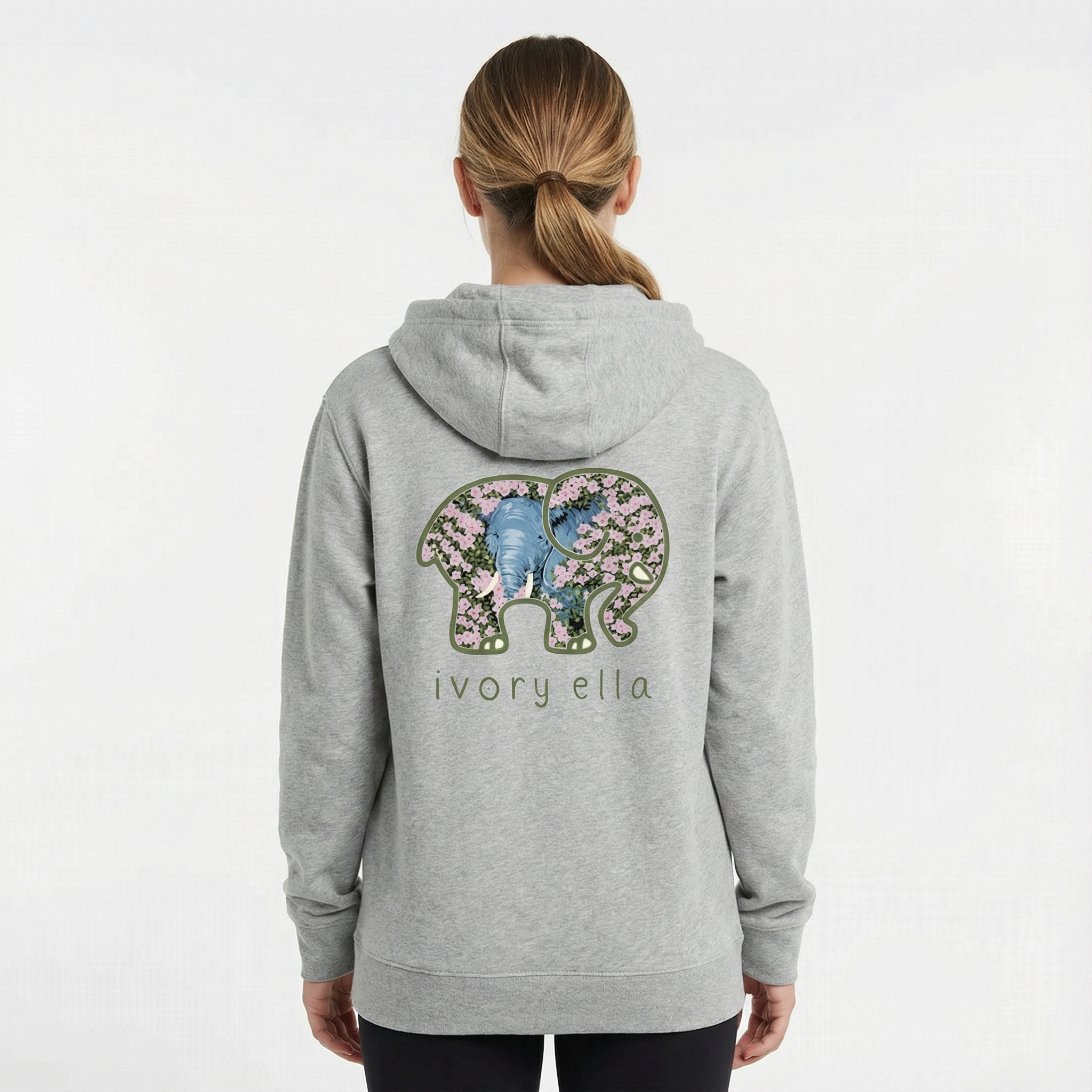 Floral Elephant Unisex Hoodie