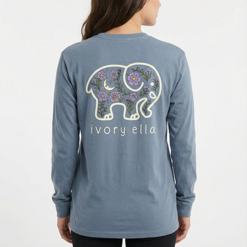 Moonlit Garden Heavyweight Long-sleeve Shirt