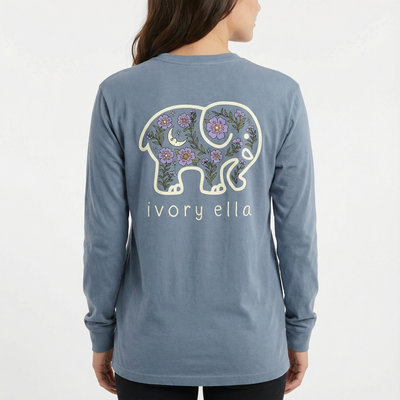 Moonlit Garden Heavyweight Long-sleeve Shirt