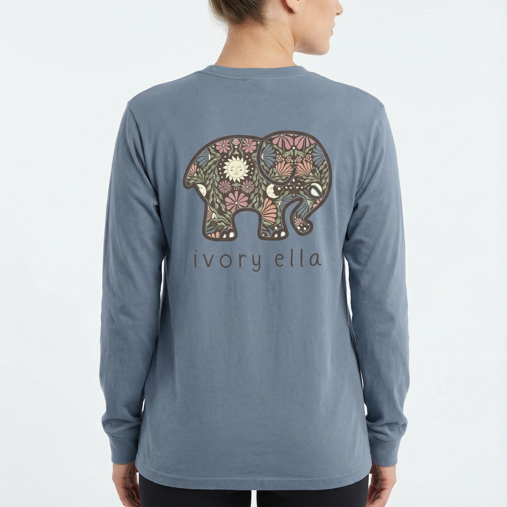 Moon Mandala Heavyweight Long-sleeve Shirt
