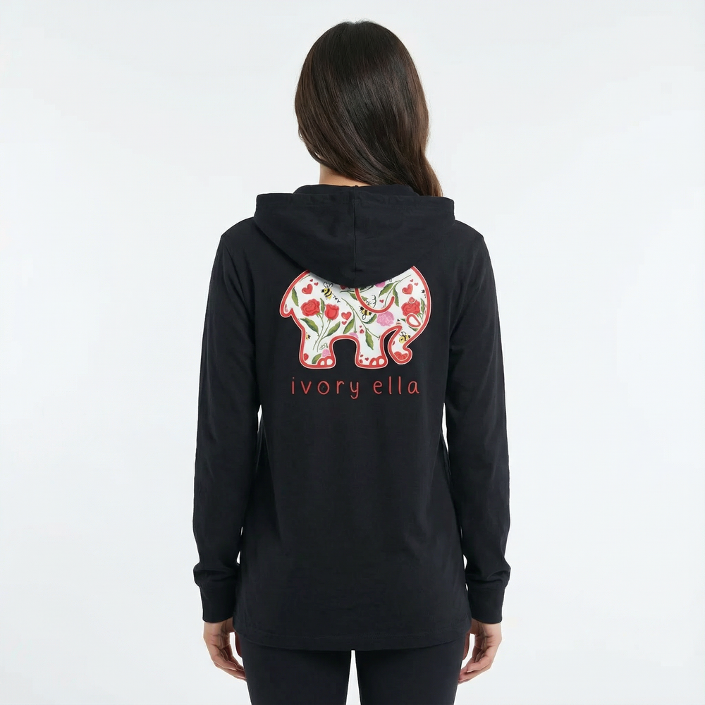 Bee Mine Hooded Long-sleeve Tee