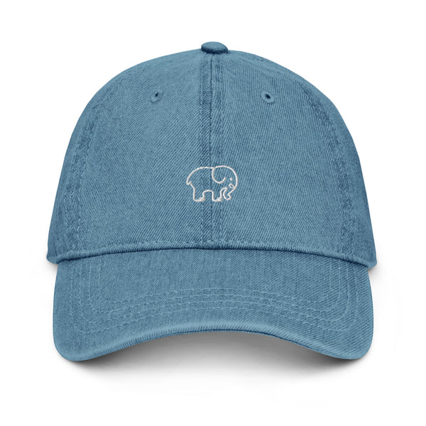 【一部予約販売中】 denim-hat-blue-front- 帽子