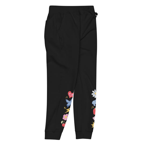 unisex-fleece-sweatpants-black