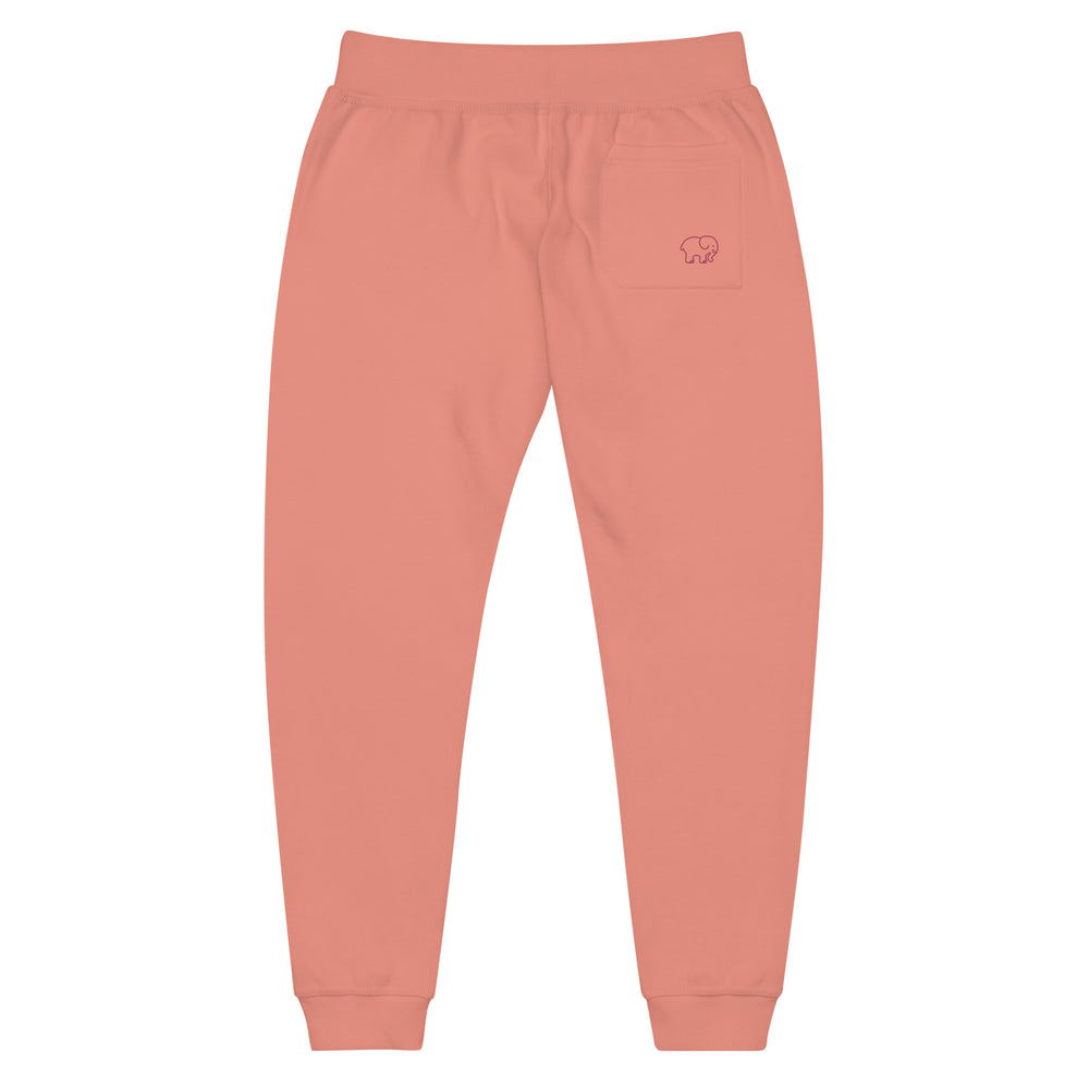 Roses Unisex Fleece Sweatpants Ivory Ella