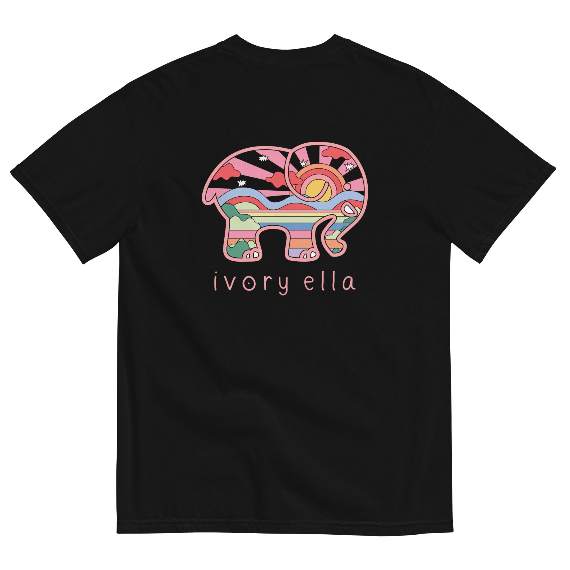 Short Sleeve Elephant Graphic Tees & Tie Dye T-Shirts | Ivory Ella Tagged "black" Short Sleeve Elephant Graphic Tees & Tie Dye T-Shirts | Ivory Ella Tagged "black"