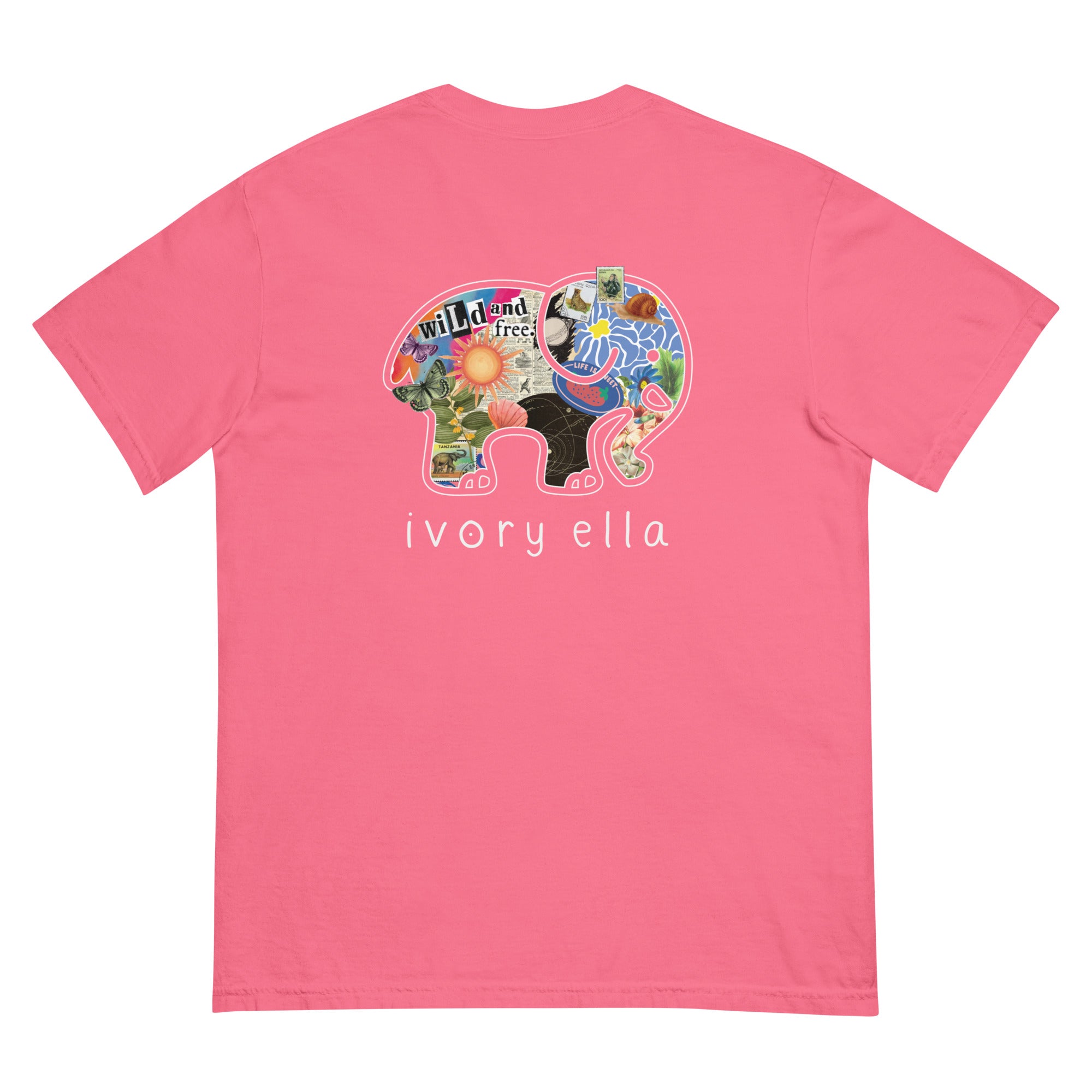 Collage Unisex Garment-dyed Heavyweight T-shirt