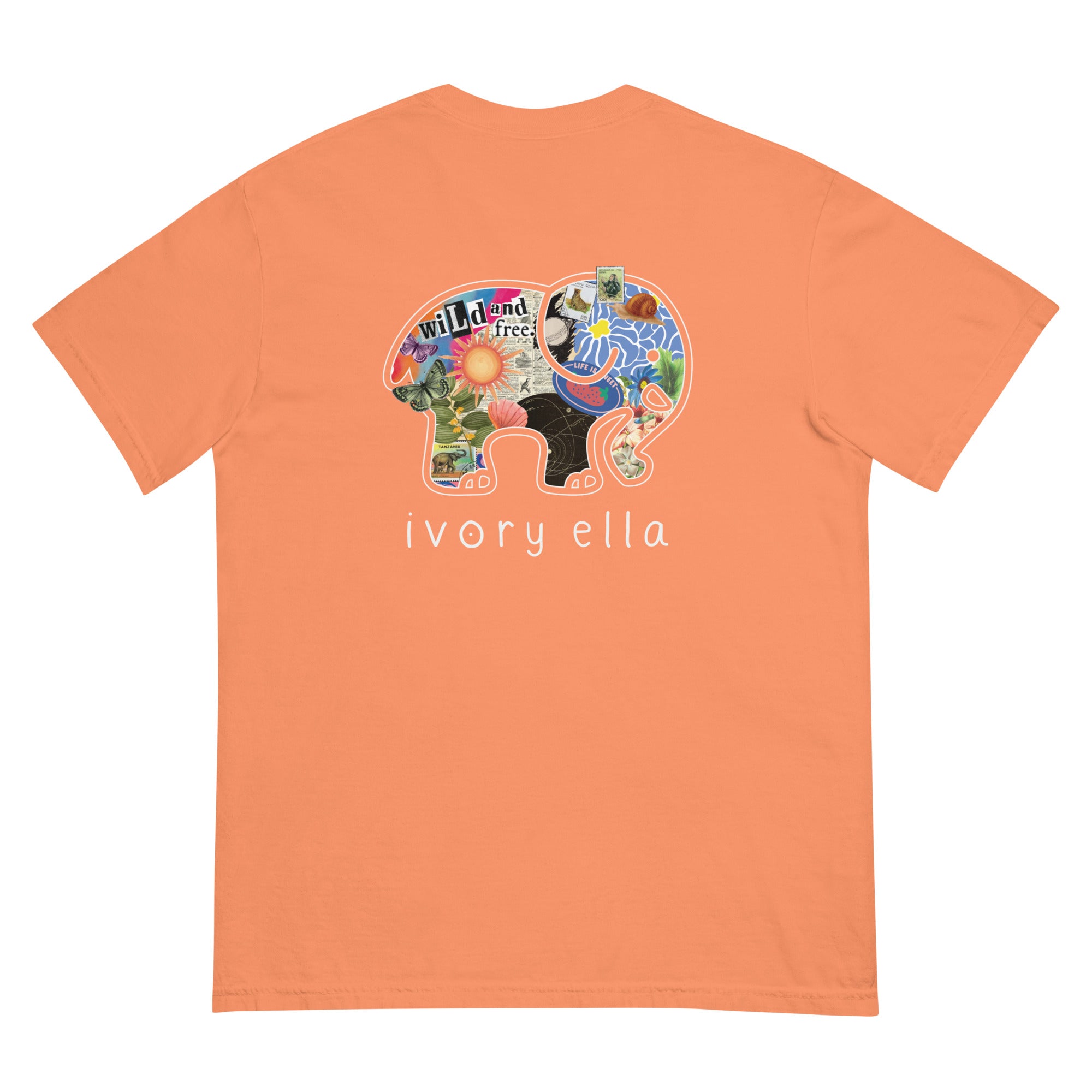 Collage Unisex Garment-dyed Heavyweight T-shirt