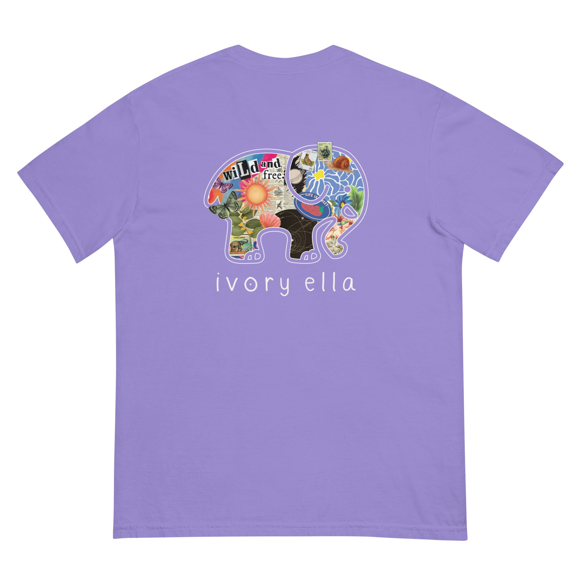 Collage Unisex Garment-dyed Heavyweight T-shirt