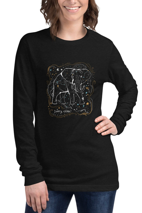 Long Sleeve Elephant Graphic T-Shirts & Tees For A Cause | Ivory Ella