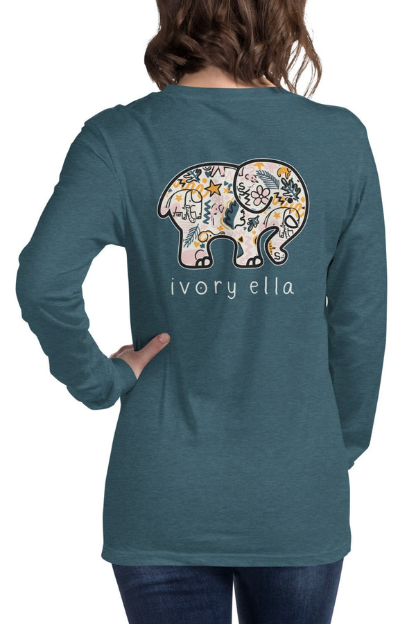 Buy Quality Animal Lover Clothing | Women's Elephant Shirt Ivory / XXL