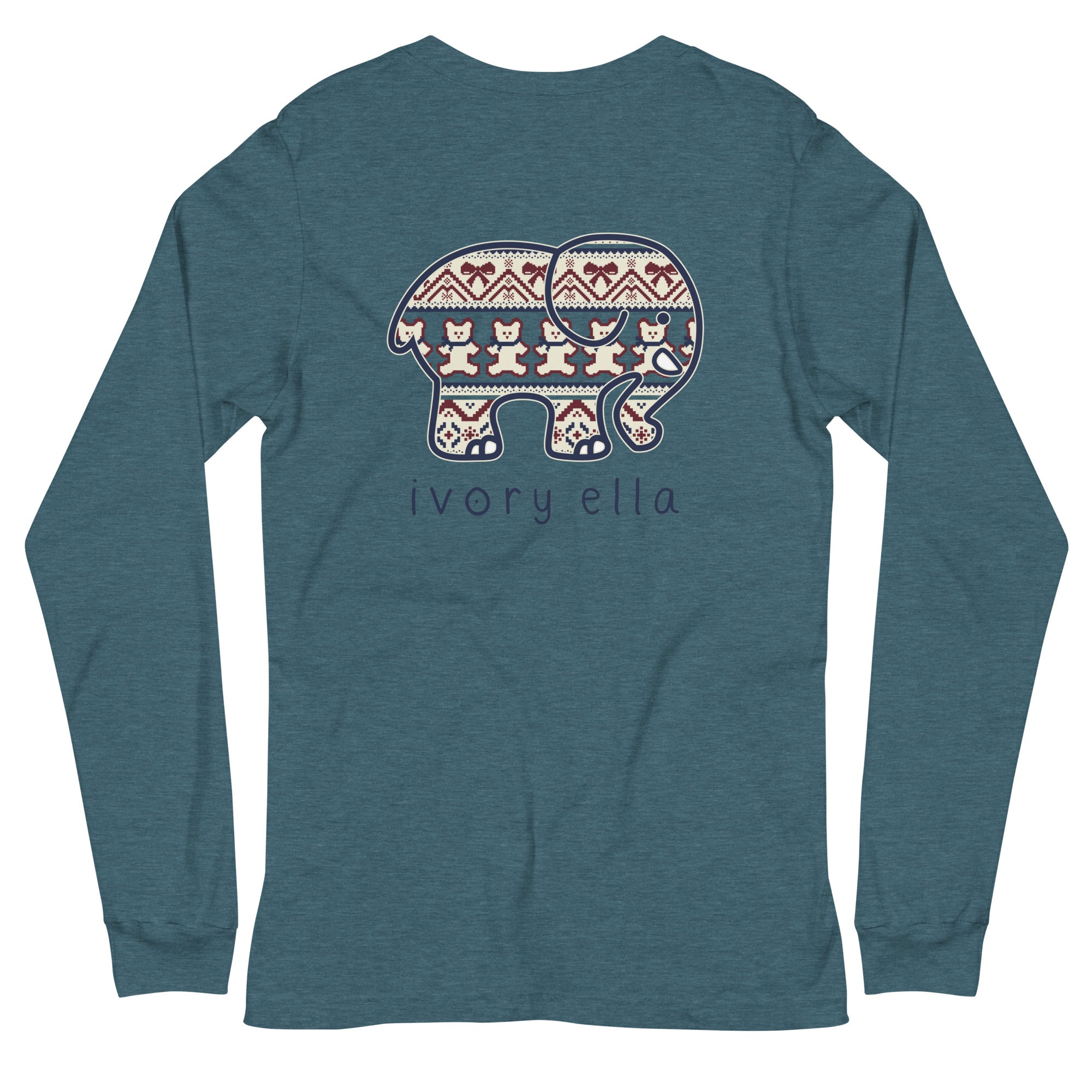 Teddy Fairisle Unisex Long Sleeve Tee