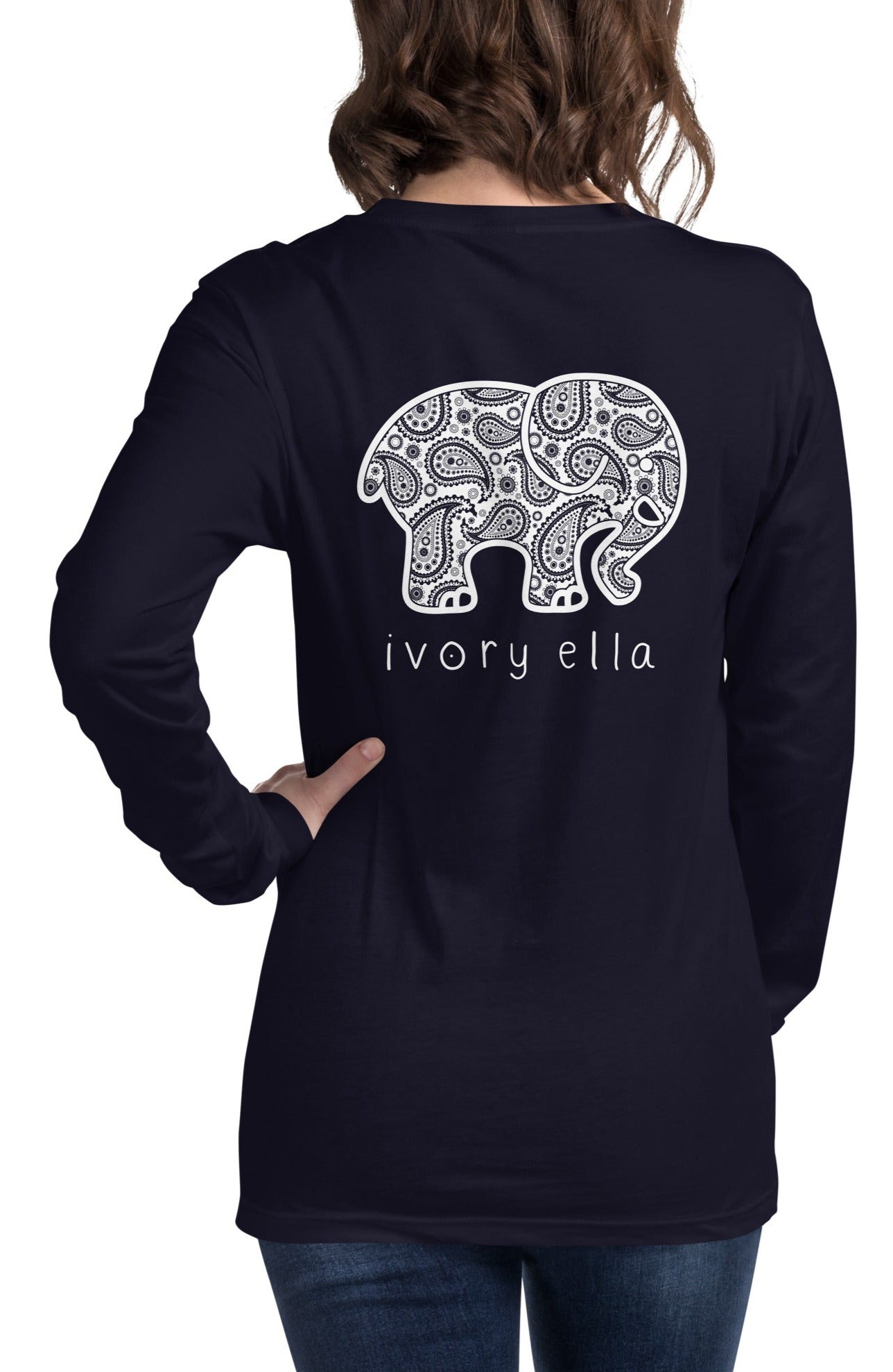 Ivory ella long sleeve pullover sweatshirts best sale