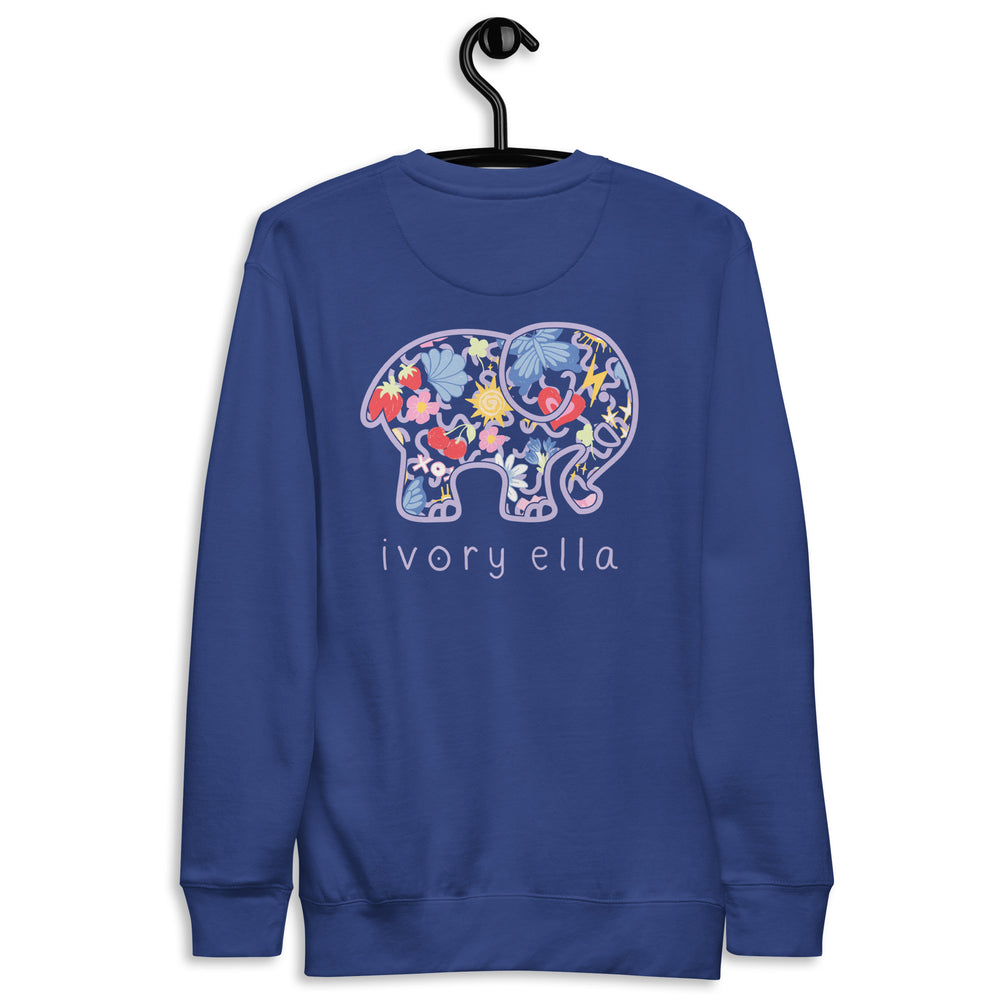 Wiggly Unisex Premium Sweatshirt Ivory Ella