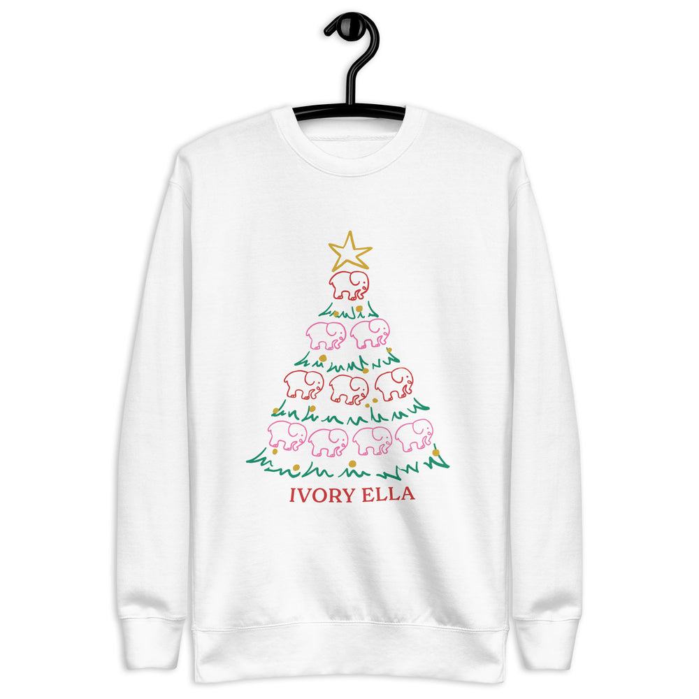 Trim The Tree Unisex Premium Sweatshirt Ivory Ella