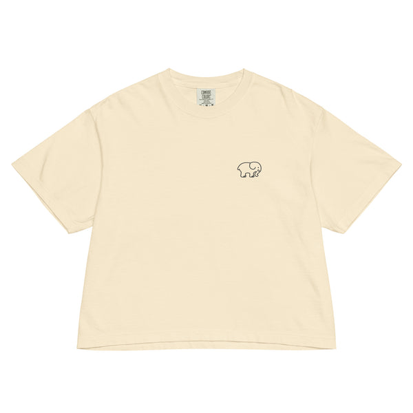 アイドル [Are You Sure?!]S/S T-Shirt (Ivory) Friendship Bracelet Women's Heavyweight Boxy Tee – Ivory Ella