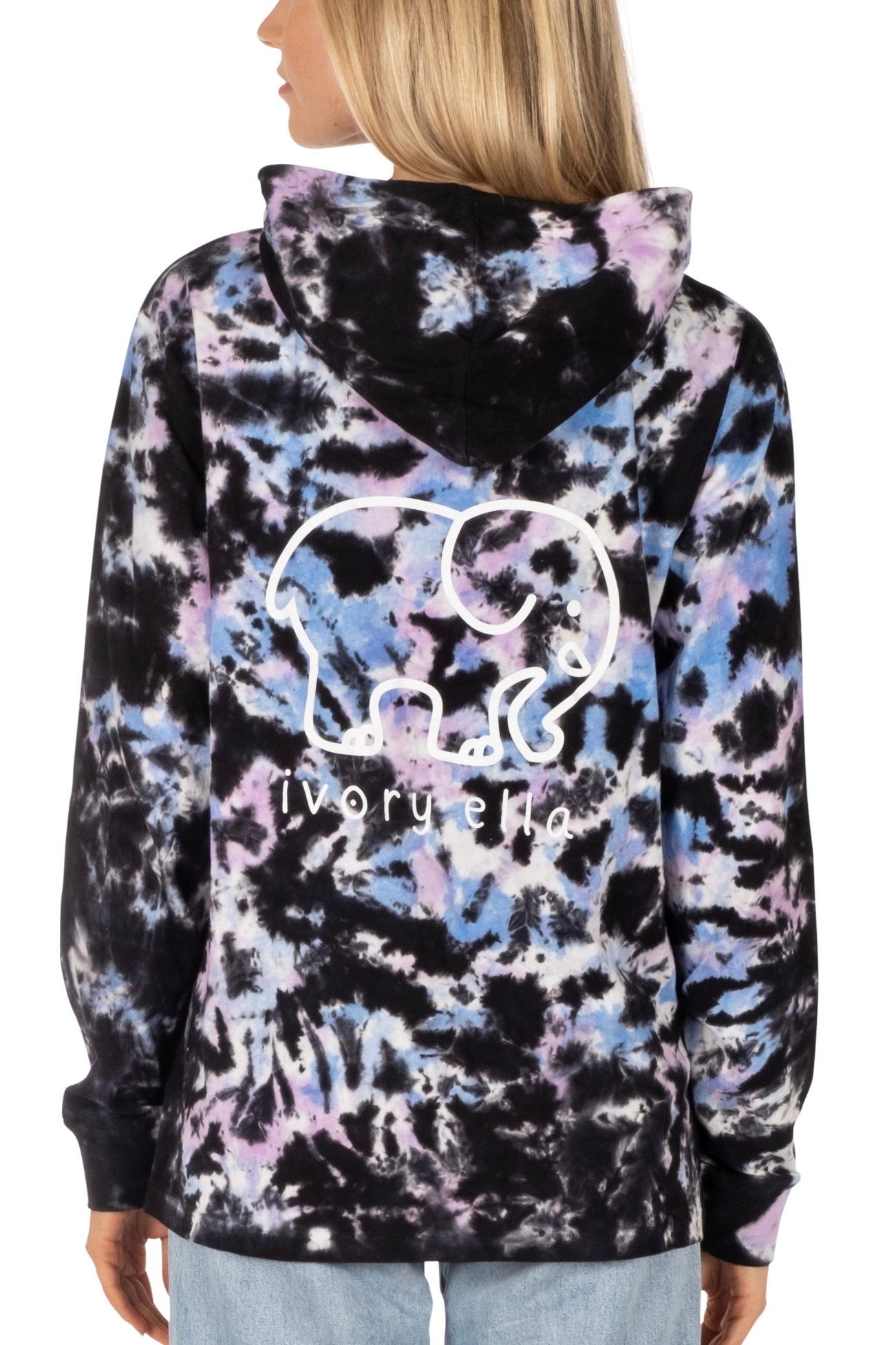 Ivory ella blue discount tie dye sweatshirt