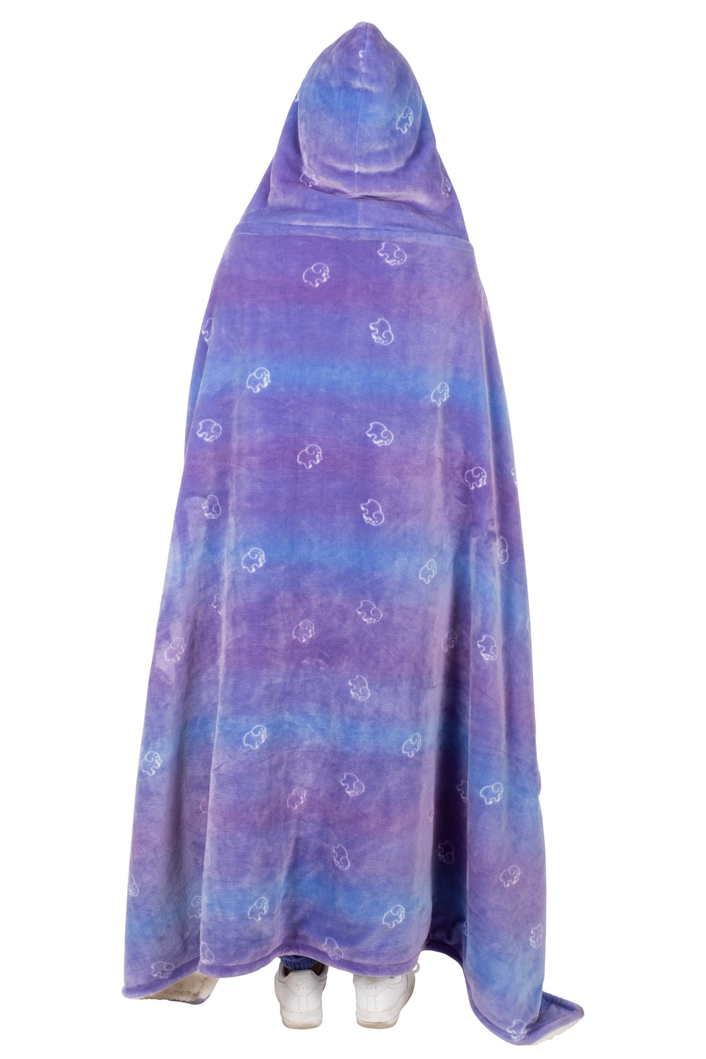 Night Glow Ombre Hoodie Sherpa Blanket